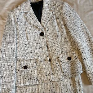 Winter White Skirt Suit